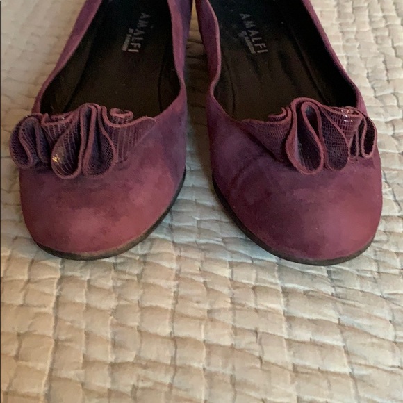 AMALFI SUEDE AND EELSKIN BALLET FLATS - Picture 2 of 7